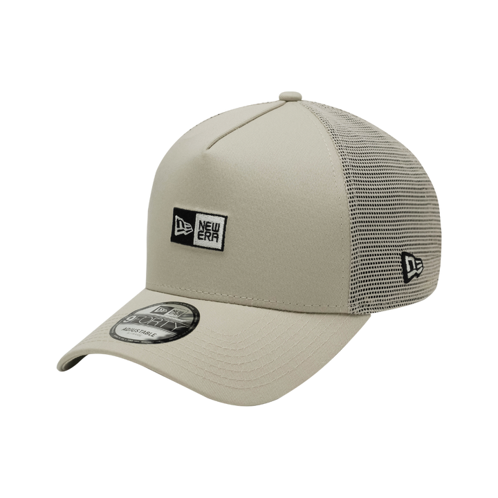 9FORTY A-Frame Trucker Box Logo Stone Snapback