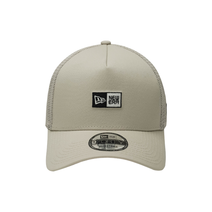 9FORTY A-Frame Trucker Box Logo Stone Snapback