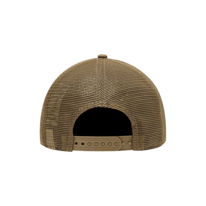 9FORTY A-Frame Trucker Box Logo Khaki Snapback