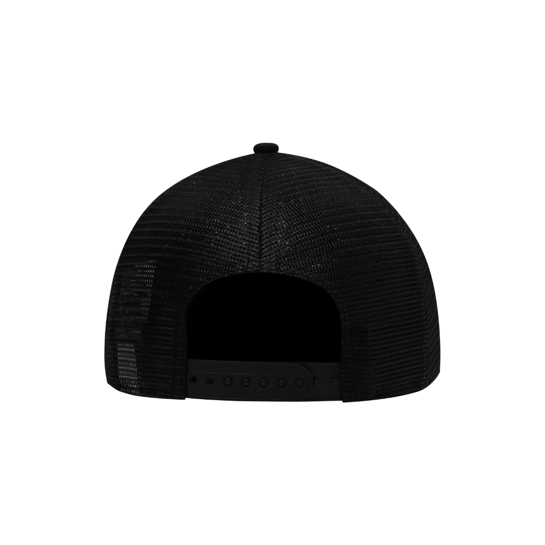 9FORTY A-Frame Trucker Box Logo Black Snapback