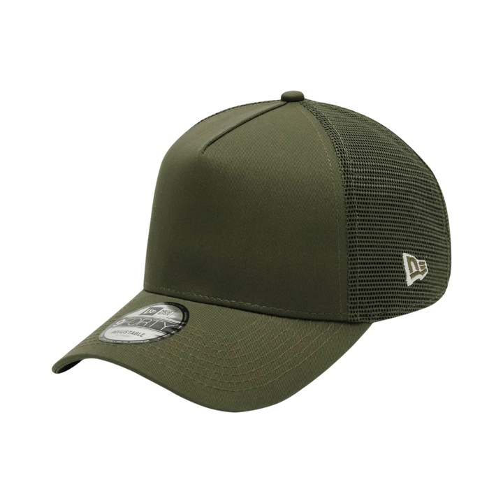 9FORTY A-Frame Trucker Basic New Olive Snapback