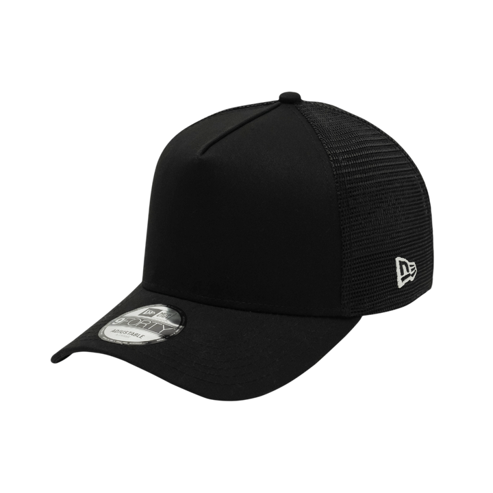 9FORTY A-Frame Trucker Basic Black Snapback