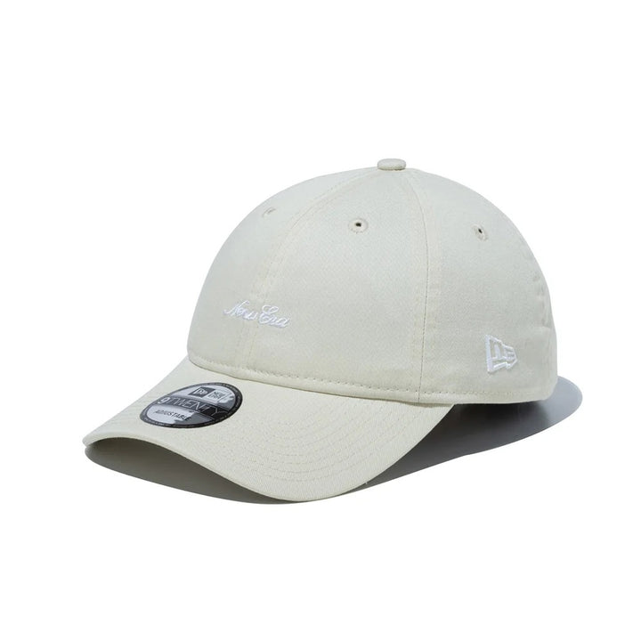 9TWENTY Mini Logo Washed Ivory Adjustable