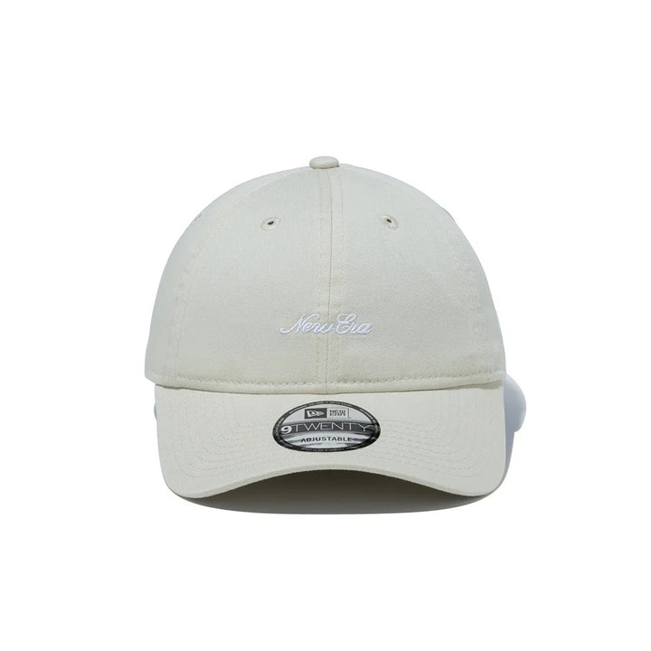 9TWENTY Mini Logo Washed Ivory Adjustable
