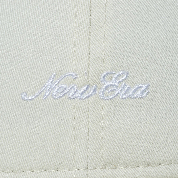 9TWENTY Mini Logo Washed Ivory Adjustable