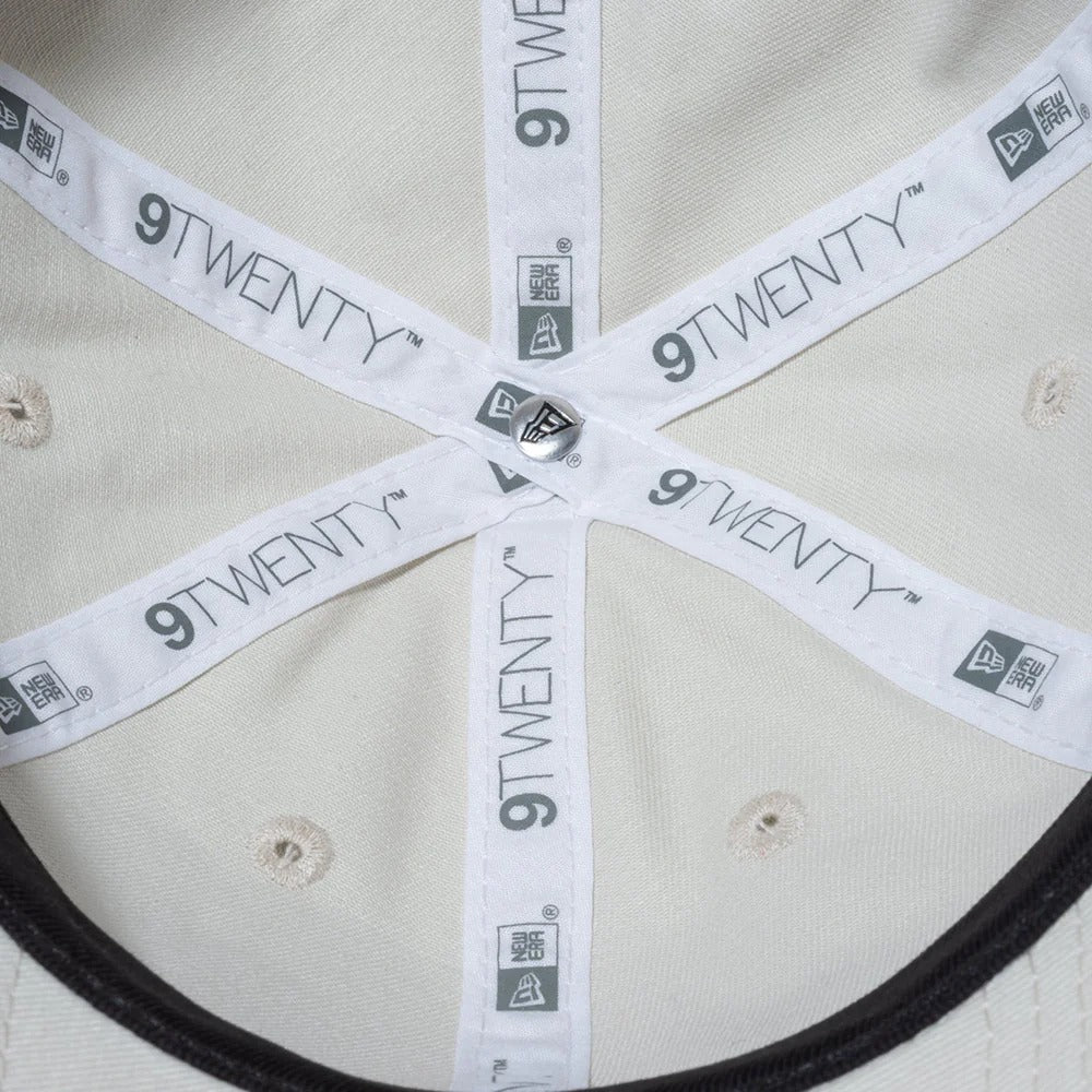 9TWENTY Mini Logo Washed Ivory Adjustable