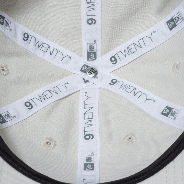 9TWENTY Mini Logo Washed Ivory Adjustable
