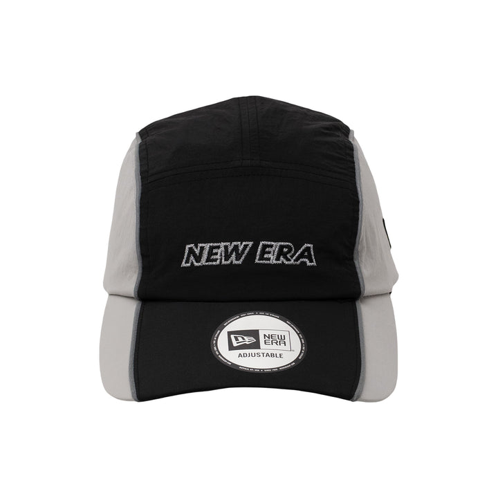 New Era Runner Racing Black Grey Camper Adjustable Cap