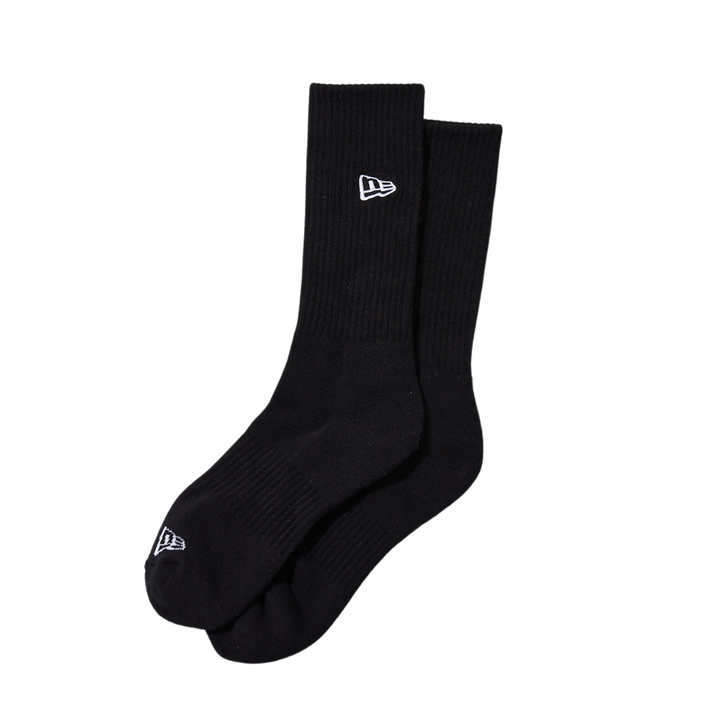 2 Pairs New Era Essential Black Crew Socks