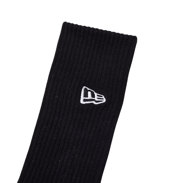 2 Pairs New Era Essential Black Crew Socks