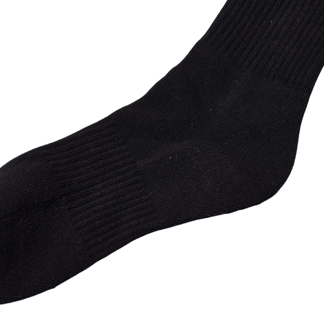 2 Pairs New Era Essential Black Crew Socks