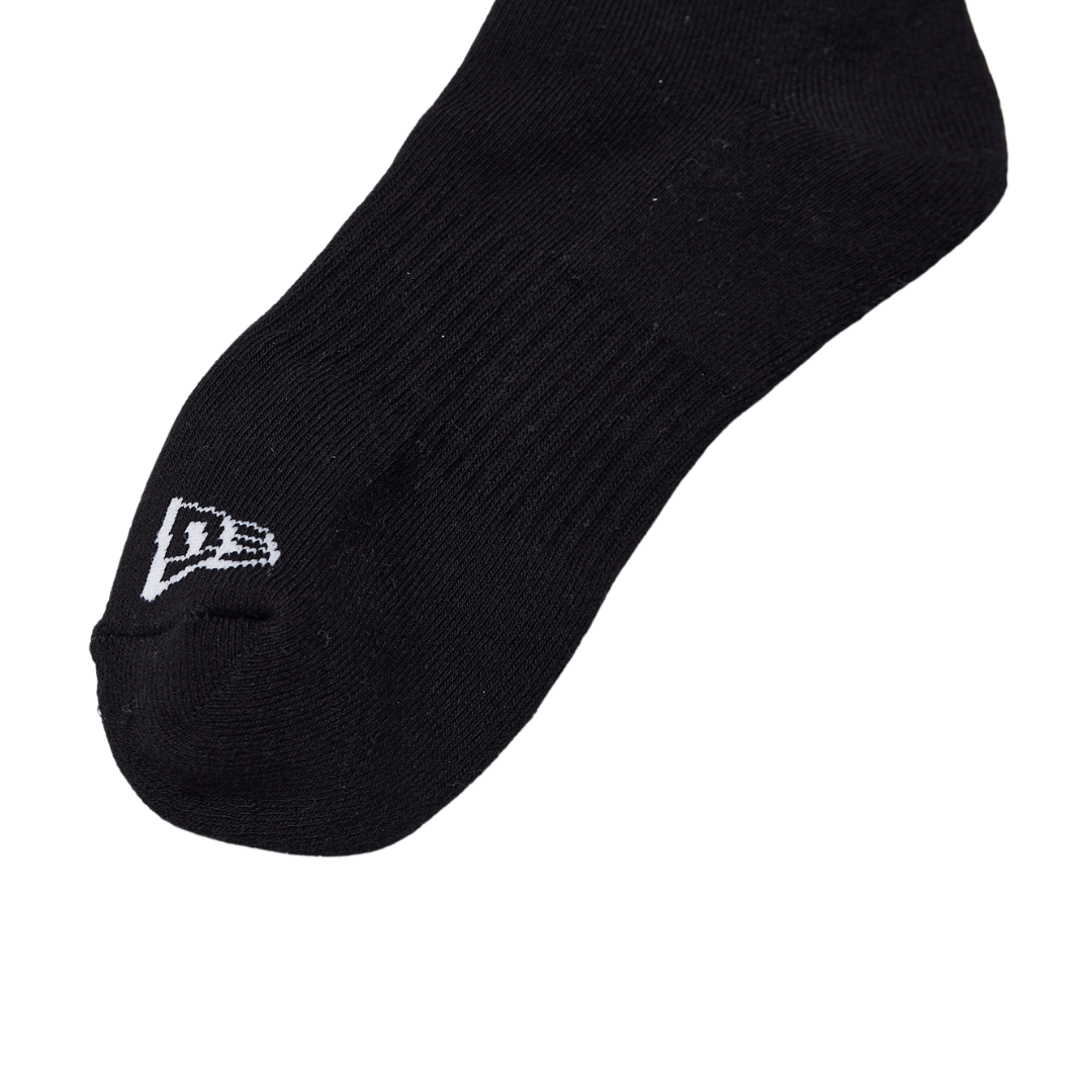 2 Pairs New Era Essential Black Crew Socks