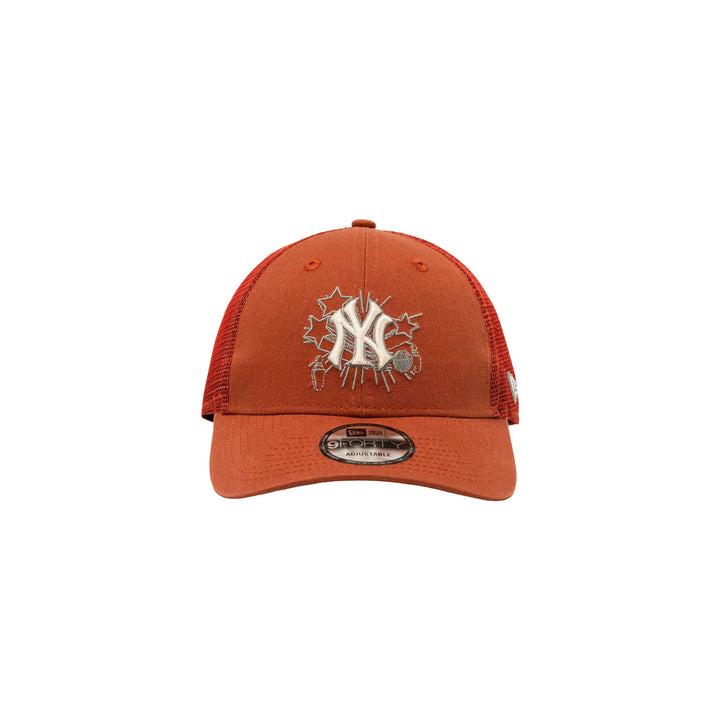 9FORTY Trucker New York Yankees Graduation Red Brown Snapback
