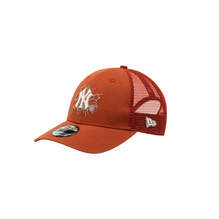 9FORTY Trucker New York Yankees Graduation Red Brown Snapback