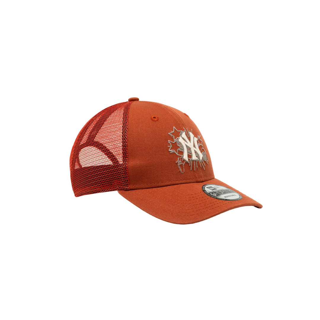 9FORTY Trucker New York Yankees Graduation Red Brown Snapback