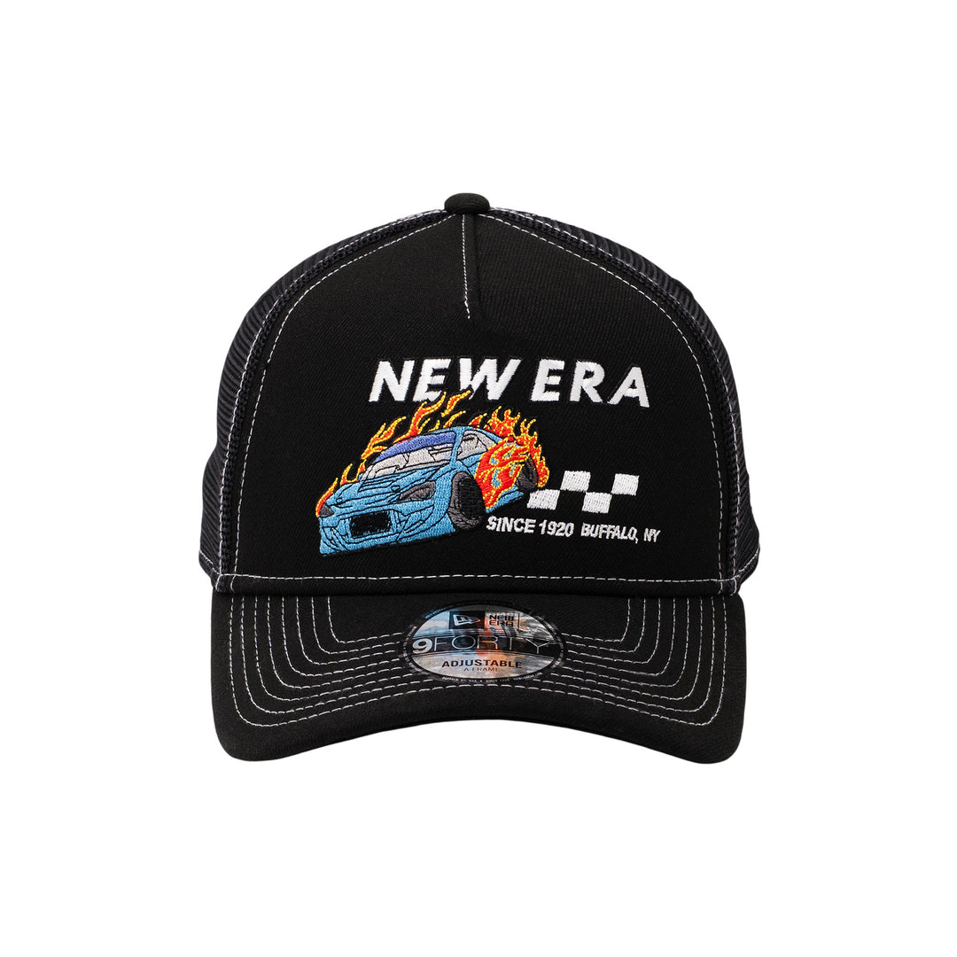 9FORTY A-Frame Trucker Racing Black Snapback