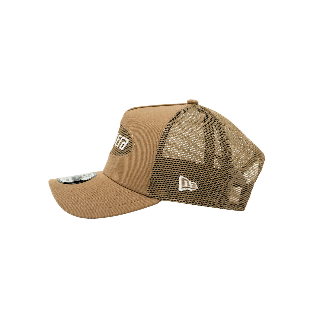 9FORTY A-Frame Trucker Cool Khaki Snapback