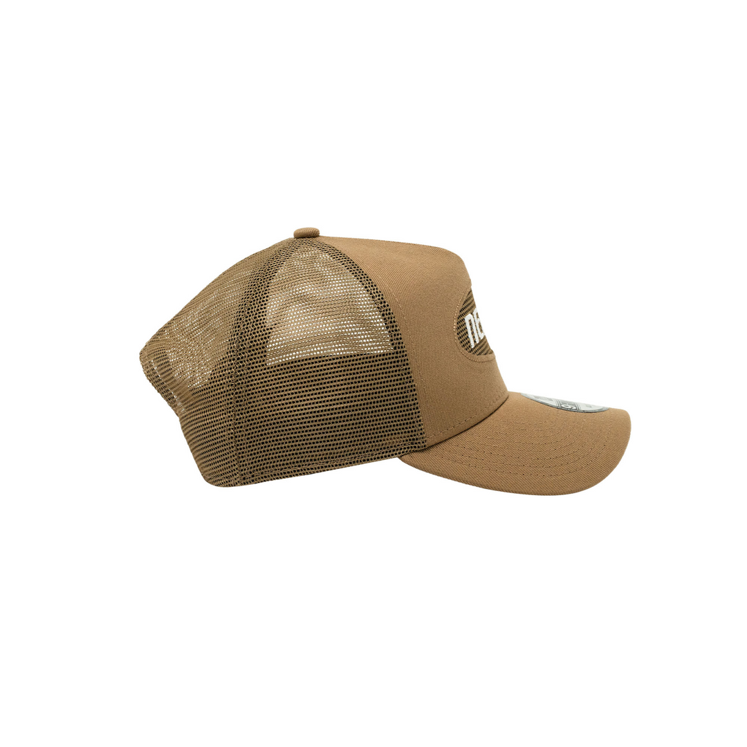 9FORTY A-Frame Trucker Cool Khaki Snapback