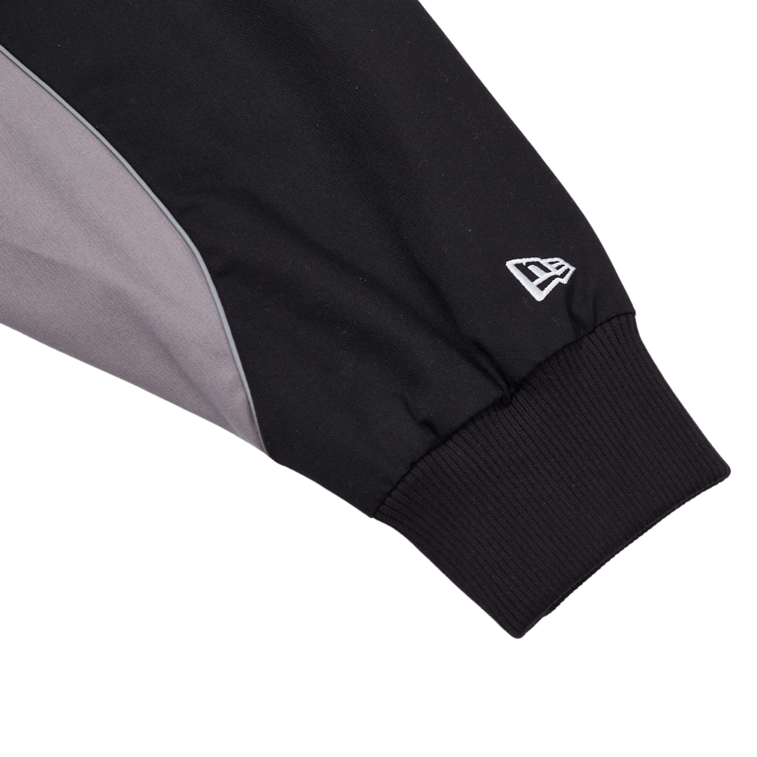 New Era Racer Revival Black Grey Denim Woven Jacket