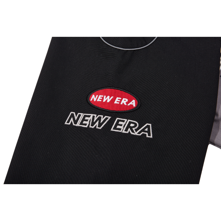 New Era Racer Revival Black Grey Denim Woven Jacket
