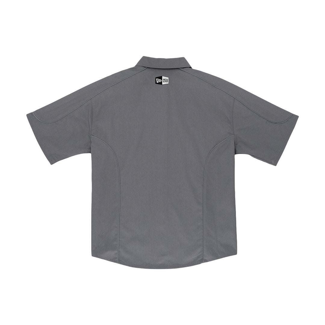 New Era Racing Grey Short Sleeve Woven Shirt