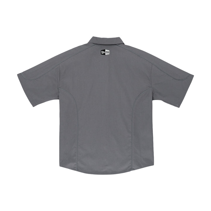 New Era Racing Grey Short Sleeve Woven Shirt