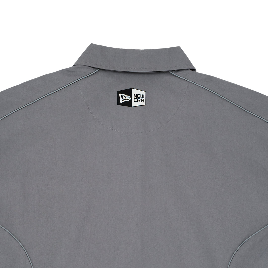 New Era Racing Grey Short Sleeve Woven Shirt