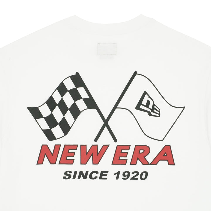 New Era Racing White Short Sleeve T-Shirt