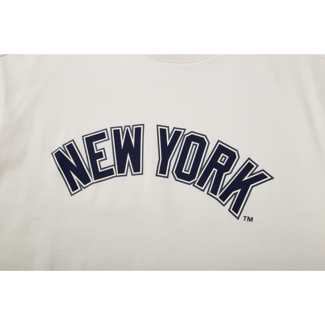 New York Yankees Engineered Comfort Ivory Short Sleeves T-Shirt