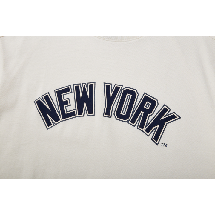 New York Yankees Engineered Comfort Ivory Short Sleeves T-Shirt