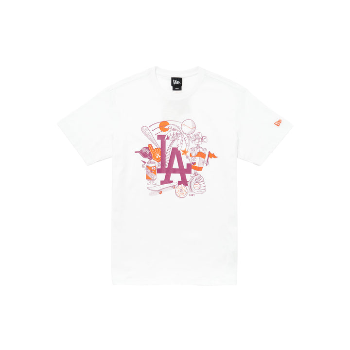 Los Angeles Dodgers MLB Graphic White Short Sleeve T-Shirt