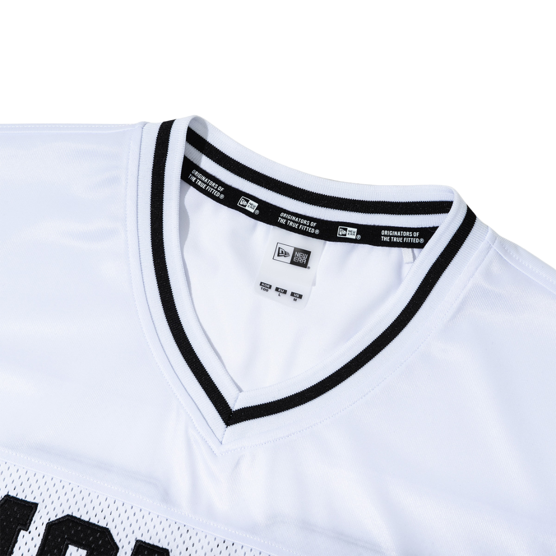 Retro Sports Mesh Top White Short Sleeve T-Shirt