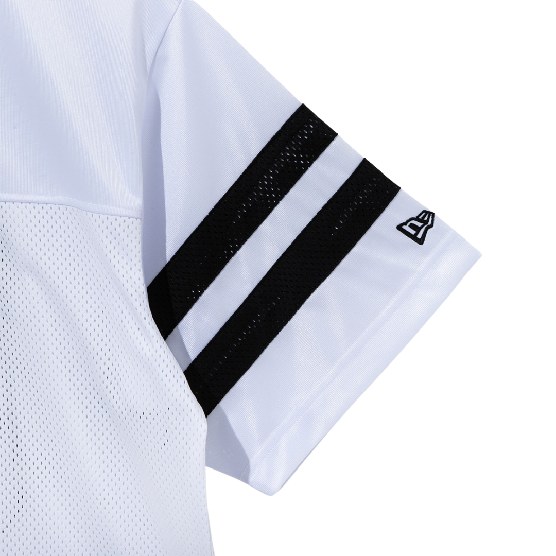 Retro Sports Mesh Top White Short Sleeve T-Shirt