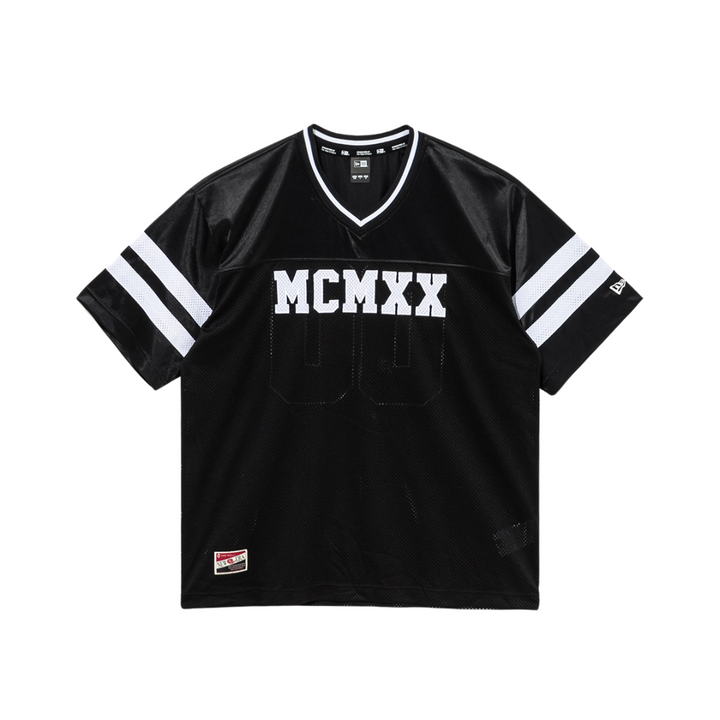 Retro Sports Mesh Top Black Short Sleeve T-Shirt
