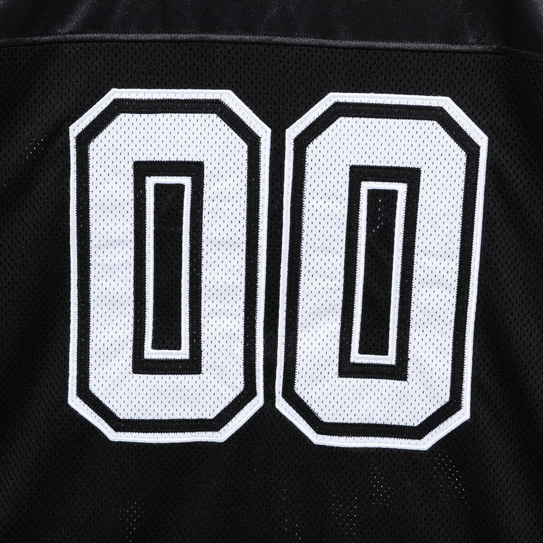 Retro Sports Mesh Top Black Short Sleeve T-Shirt