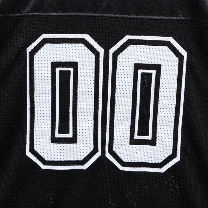 Retro Sports Mesh Top Black Short Sleeve T-Shirt