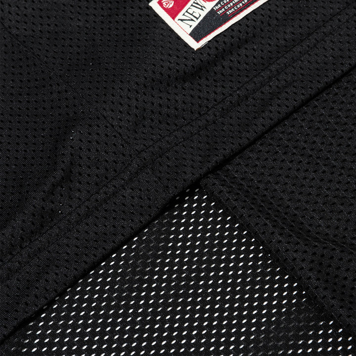Retro Sports Mesh Top Black Short Sleeve T-Shirt