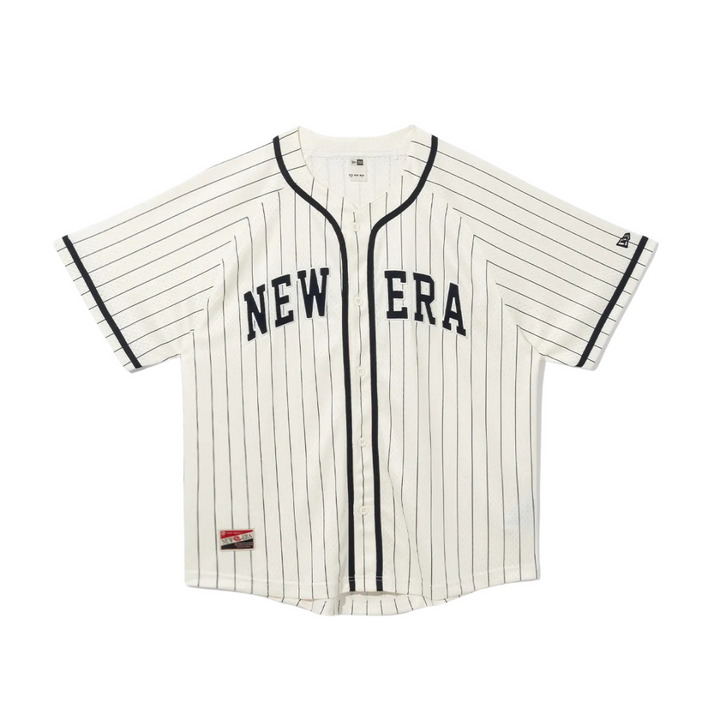 New Era Retro Baseball Off White Jersey Shirt