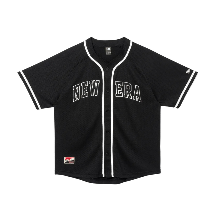 New Era Retro Baseball Black Jersey Shirt