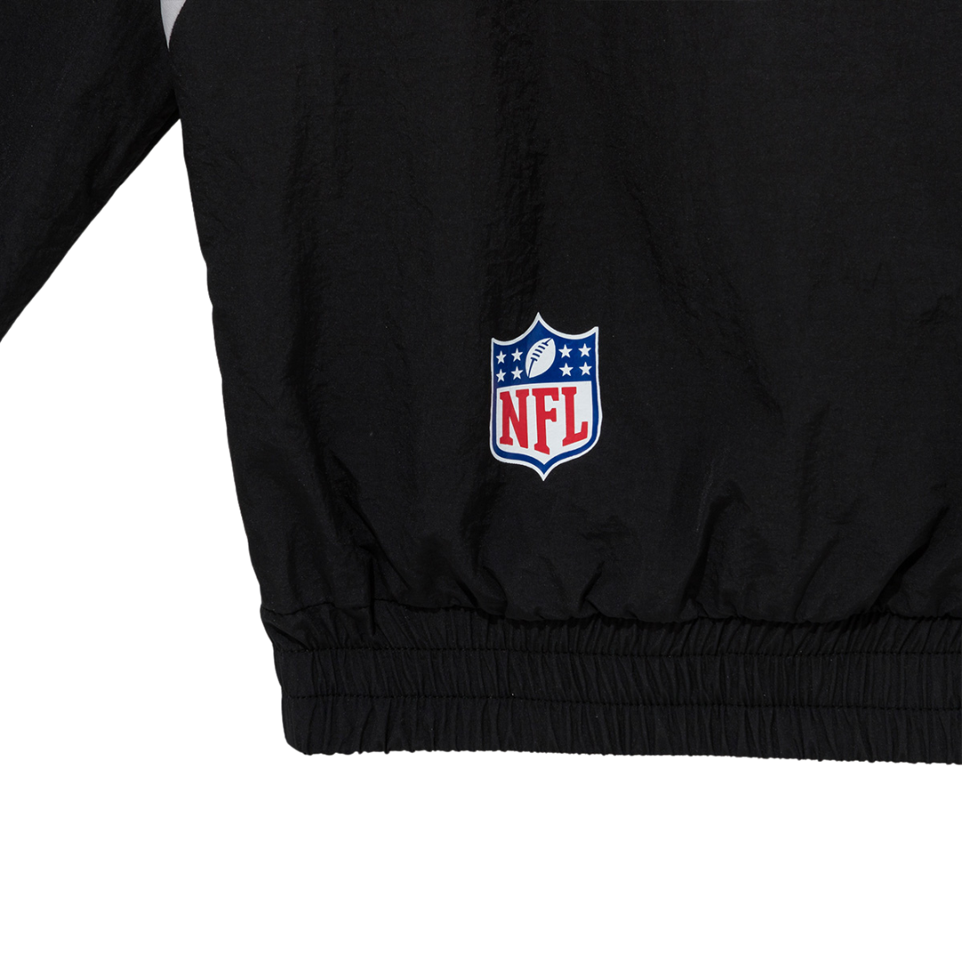 Las Vegas Raiders NFL Black Windbreaker Anorak Jacket