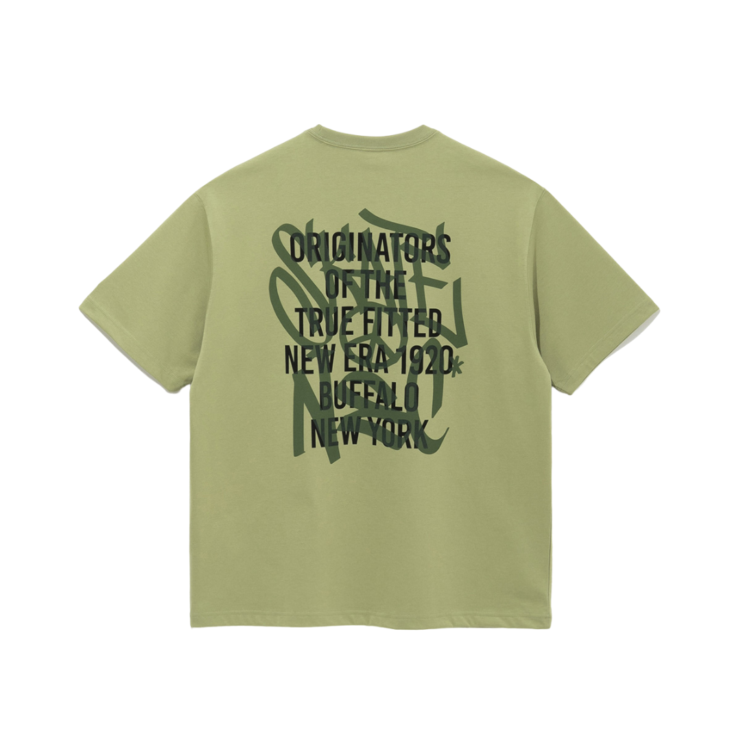 New Era Neon Writing Sage Short Sleeves T-Shirt