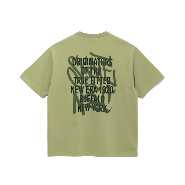New Era Neon Writing Sage Short Sleeves T-Shirt