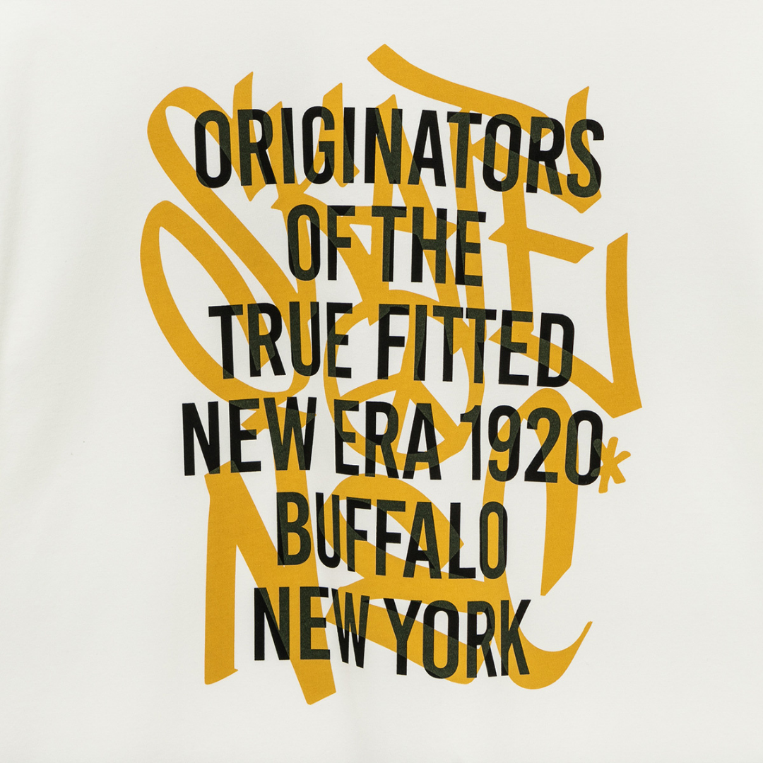 New Era Neon Writing Off White Short Sleeves T-Shirt – New New Era Neon Writing Off White Short Sleeves T-Shirt – New