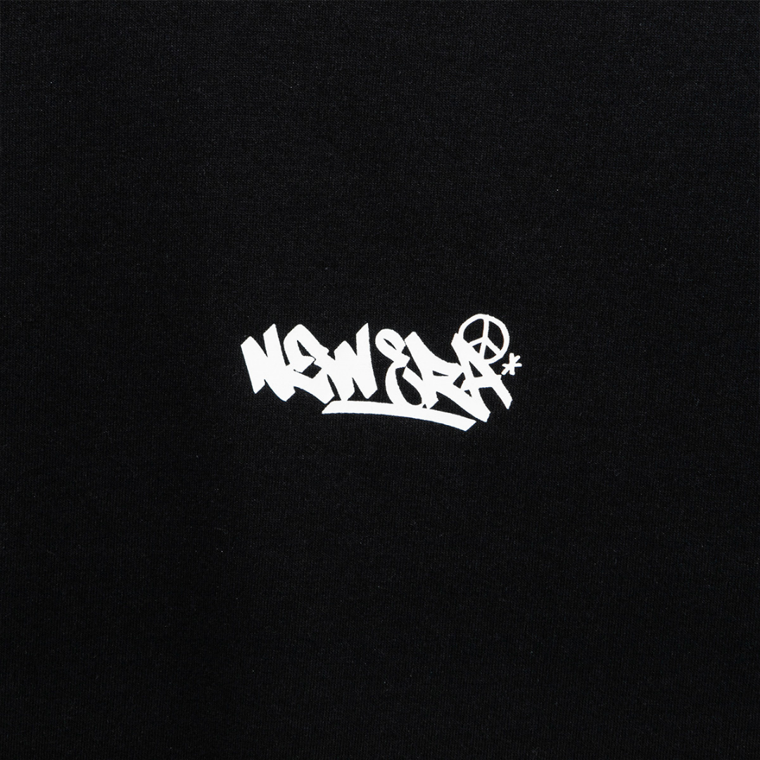 New Era Neon Writing Black Short Sleeves T-Shirt