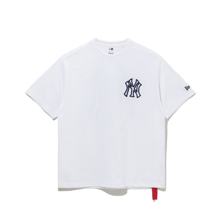 New York Yankees MLB Neon Logo White Short Sleeve T-Shirt