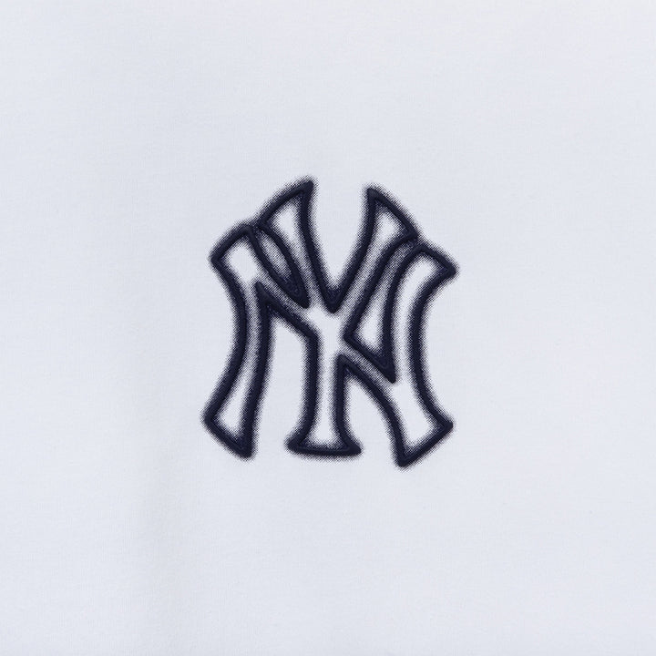 New York Yankees MLB Neon Logo White Short Sleeve T-Shirt