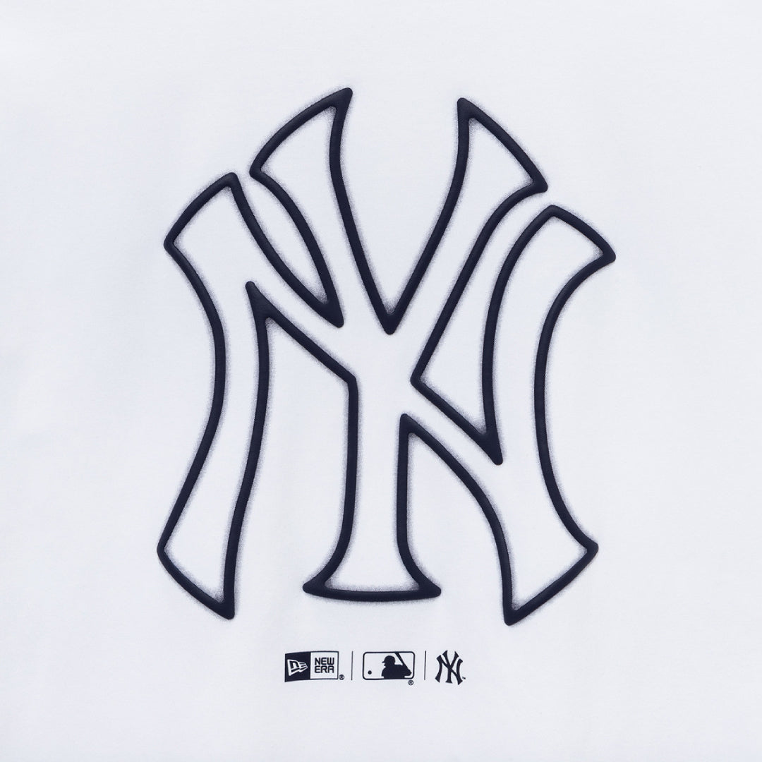 New York Yankees MLB Neon Logo White Short Sleeve T-Shirt