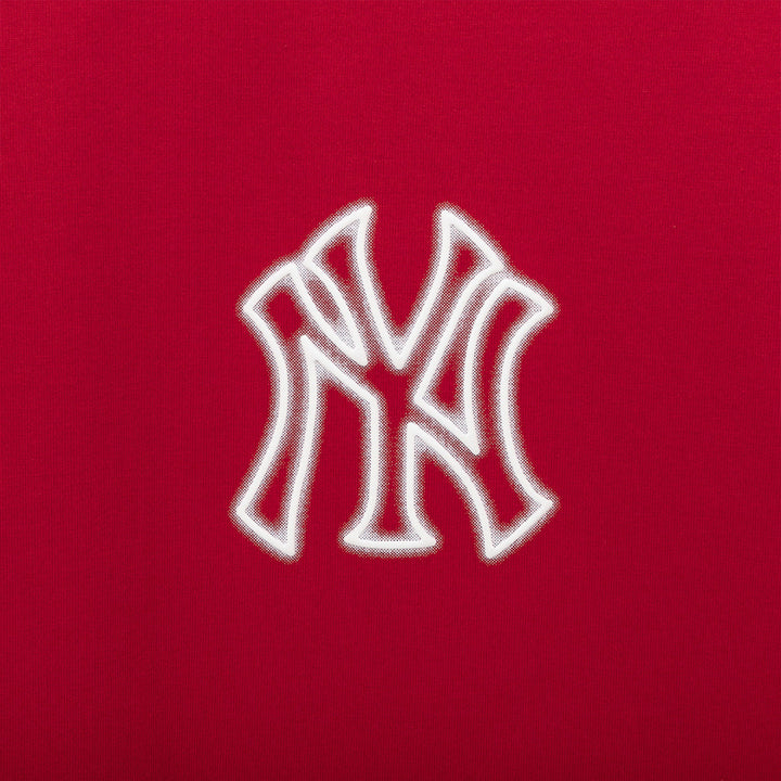 New York Yankees MLB Neon Logo Red Short Sleeve T-Shirt
