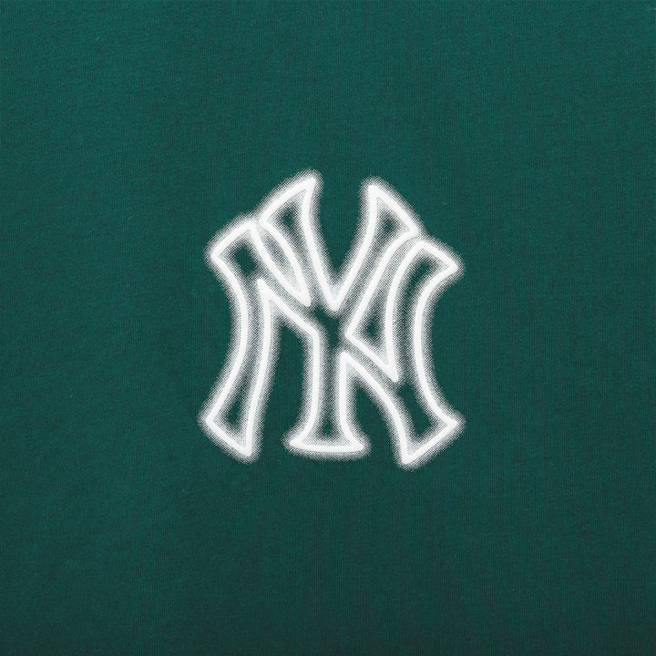 New York Yankees MLB Neon Logo Green Short Sleeve T-Shirt