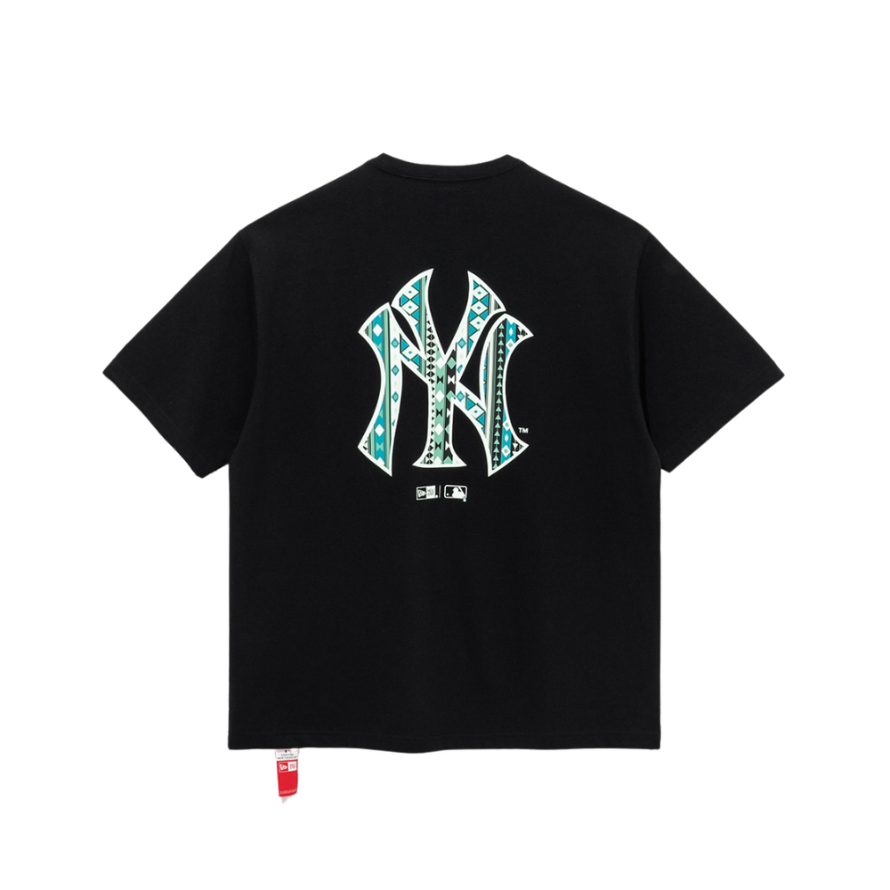 New York Yankees MLB Navajo Pattern Black Short Sleeves T-Shirt